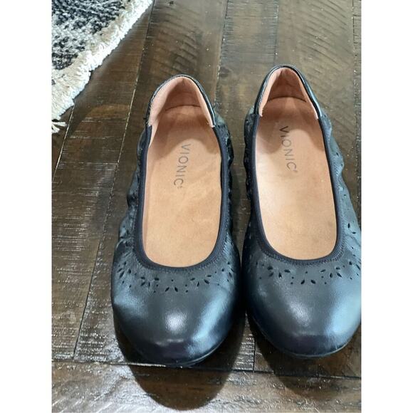 Vionic size 7 black flats ballet flats - Picture 2 of 3